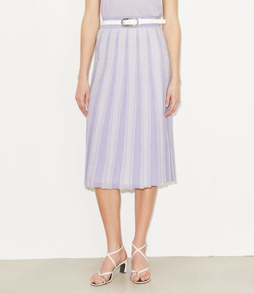 tory burch pleated cotton skirt