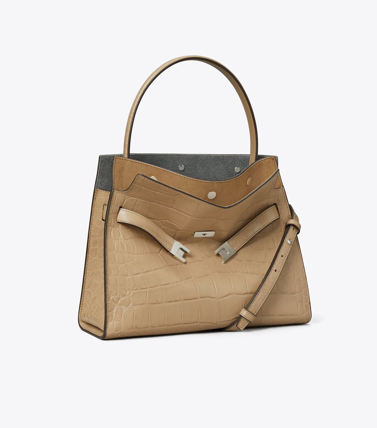 tory burch small lee radziwill embossed double bag