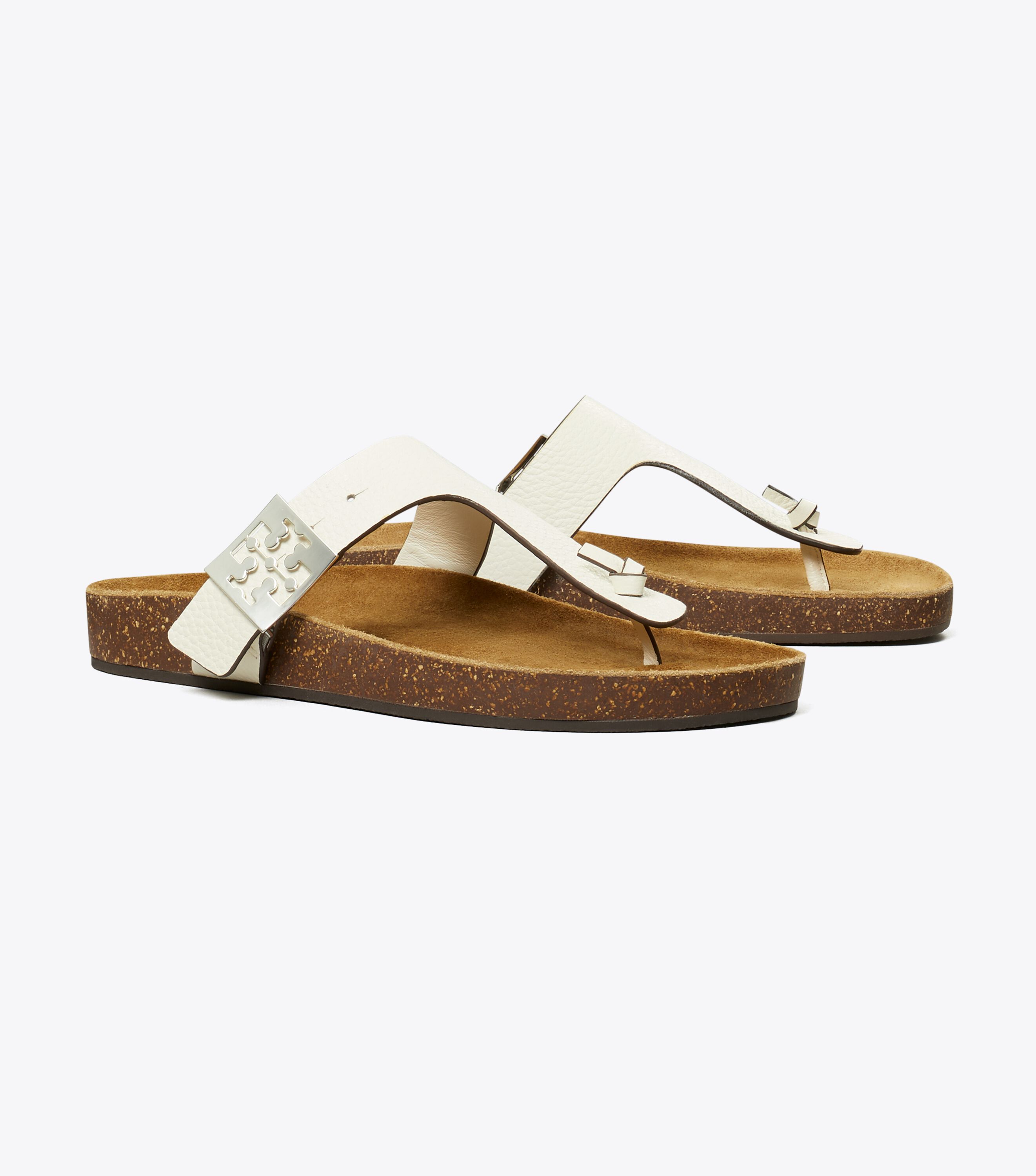 【関税&送料込】Tory Burch Sandal Mellow Mellow T-Strap Sandal, Blanc / Light Oak | Tory Burch KW
