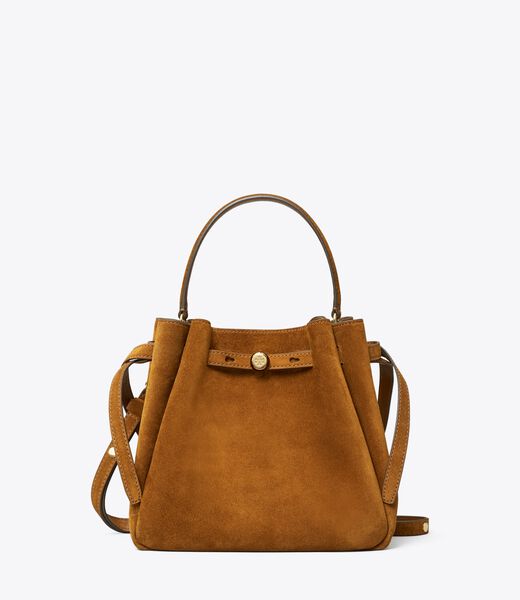 tory burch romy suede bucket bag