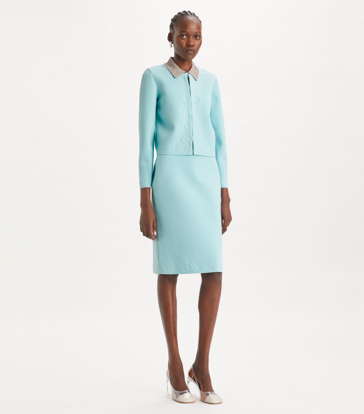 tory burch kendra embossed cardigan