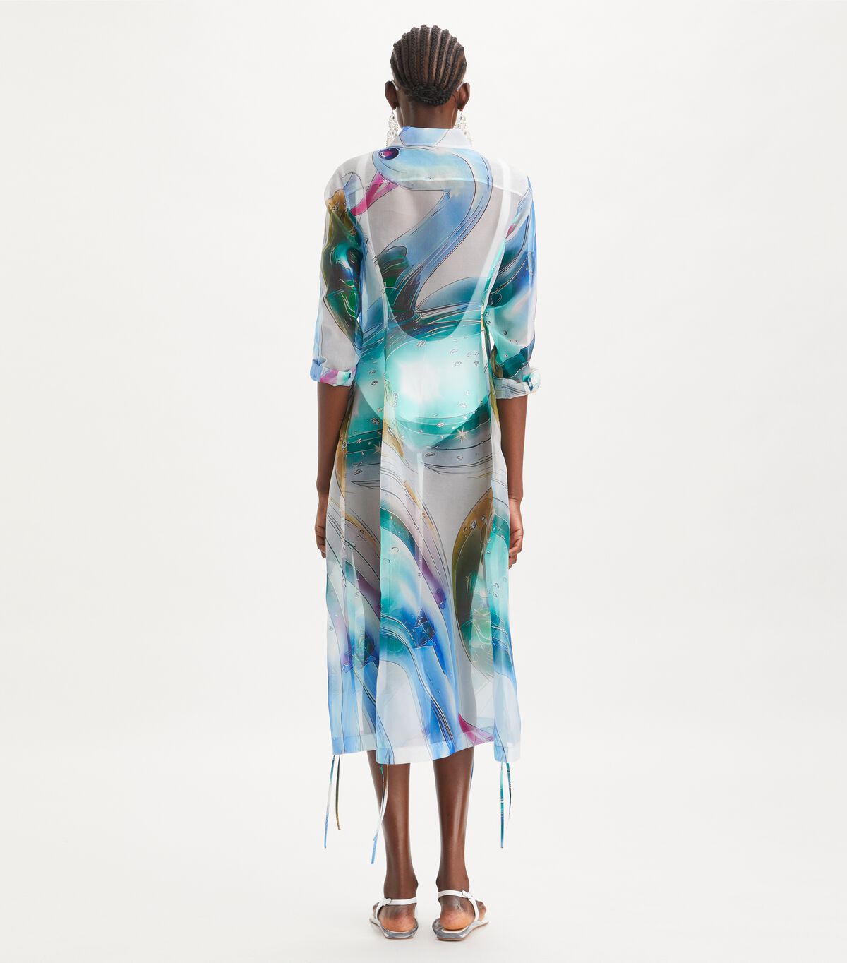 tory burch silk organza shirtdress
