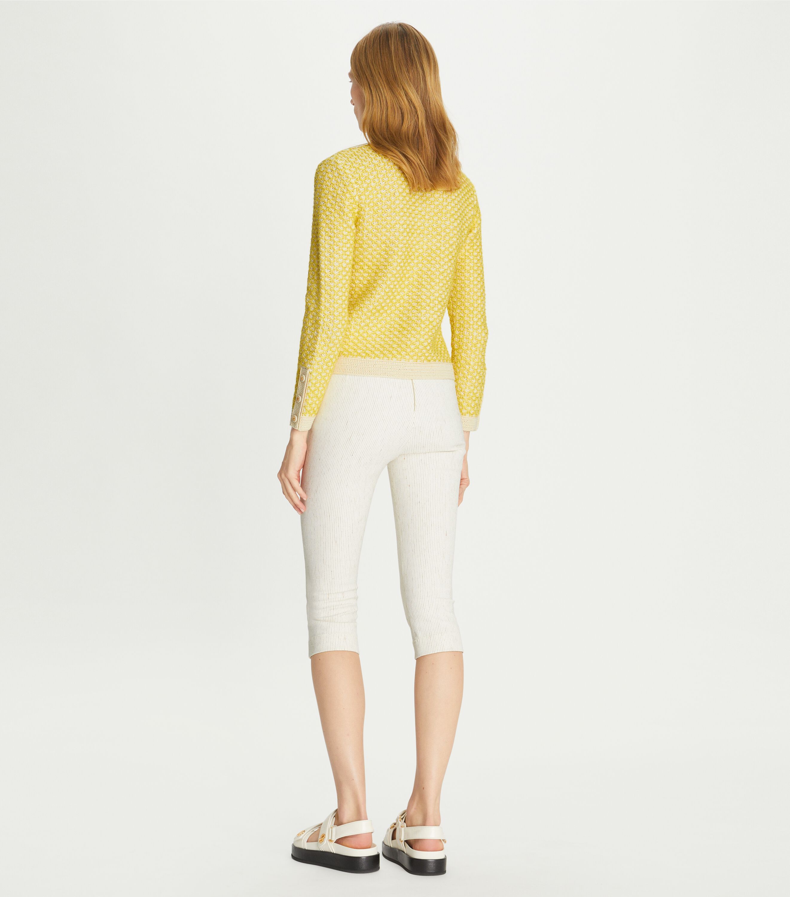Tory burch tweed cardigan on sale