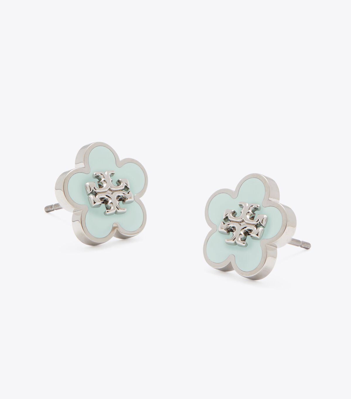 Forget Me Not Enamel Stud Earrings tory burch forget me not enamel stud earrings