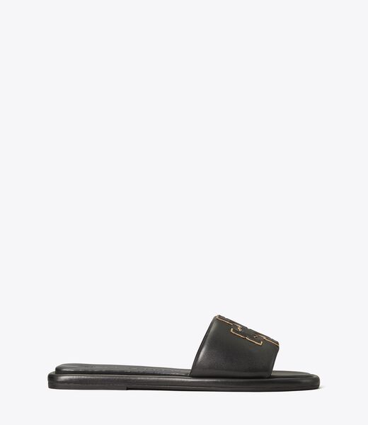 tory burch double t sport slide