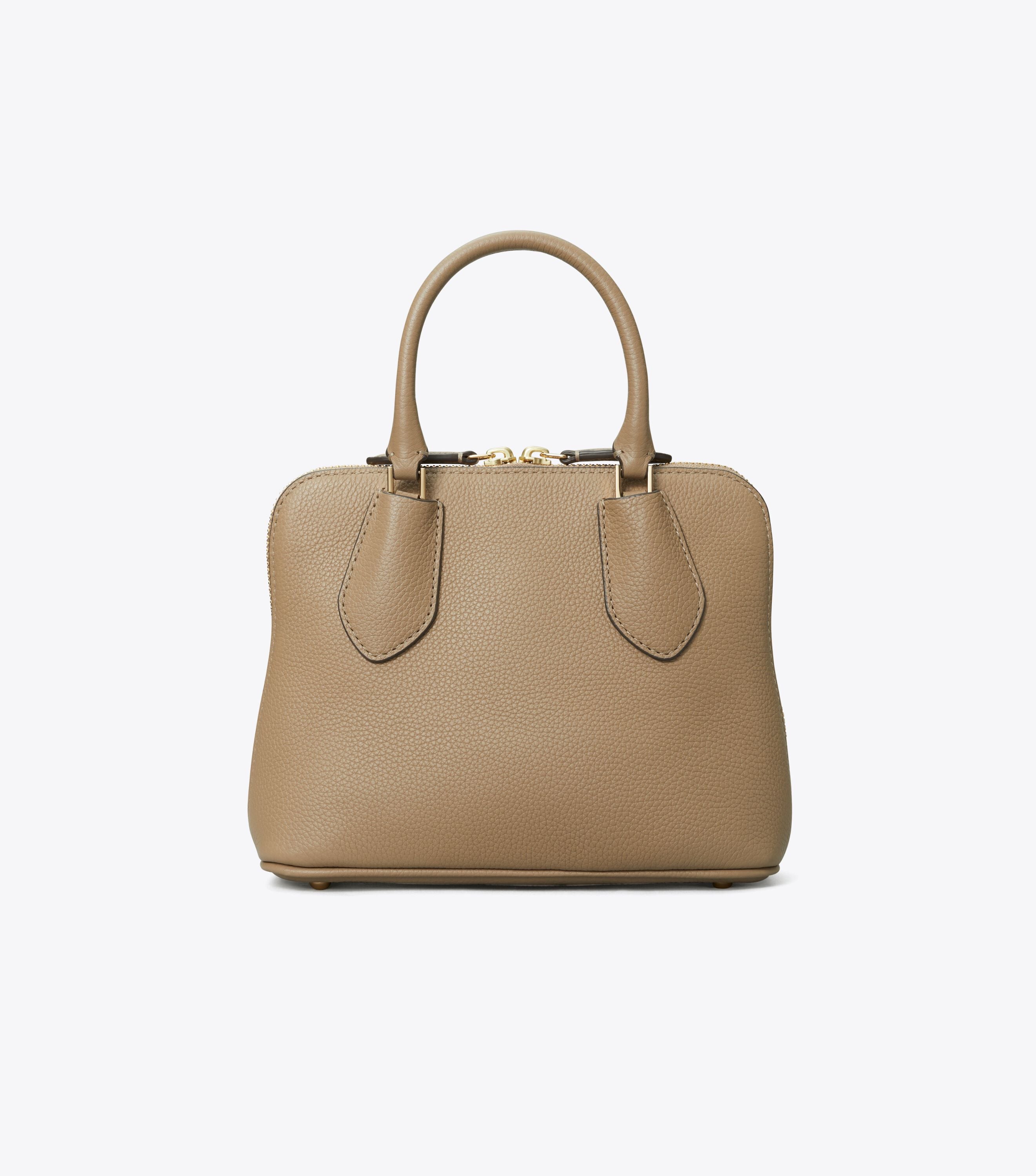 Mini Swing Satchel, Taupe Oak | Tory Burch KW