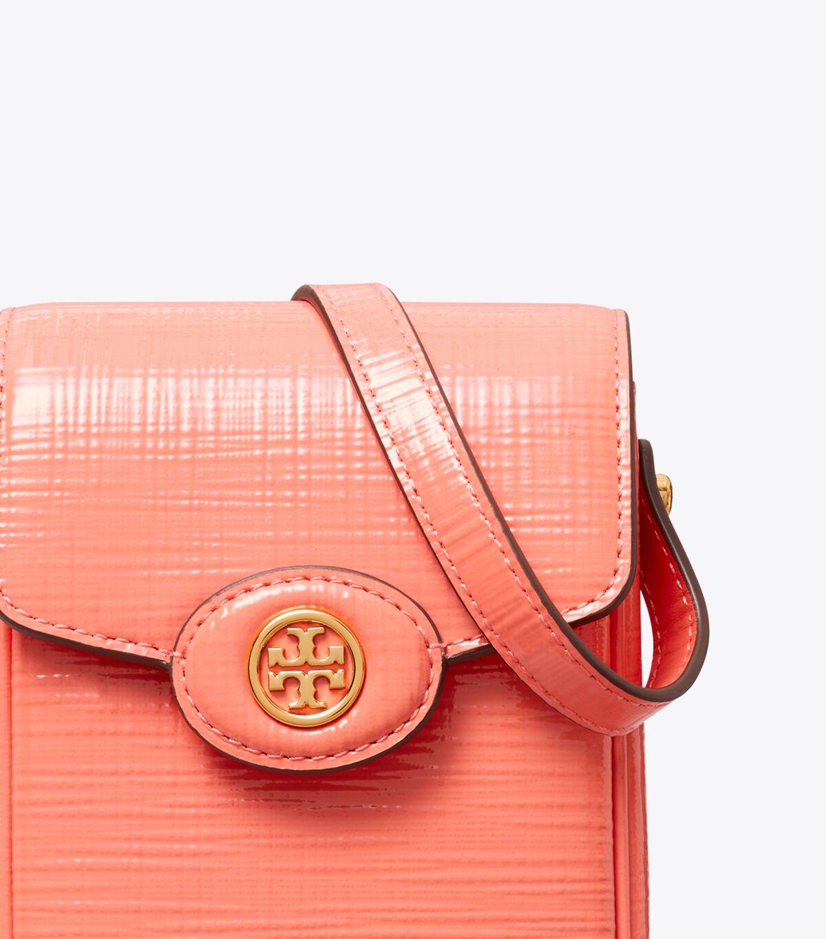 tory burch robinson crosshatched phone crossbody