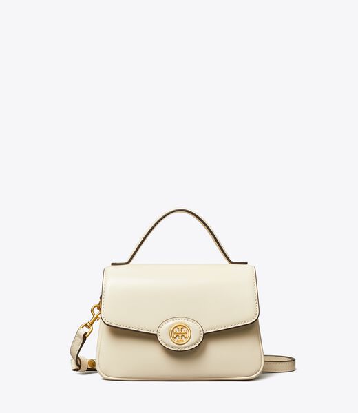 tory burch small robinson spazzolato top handle bag