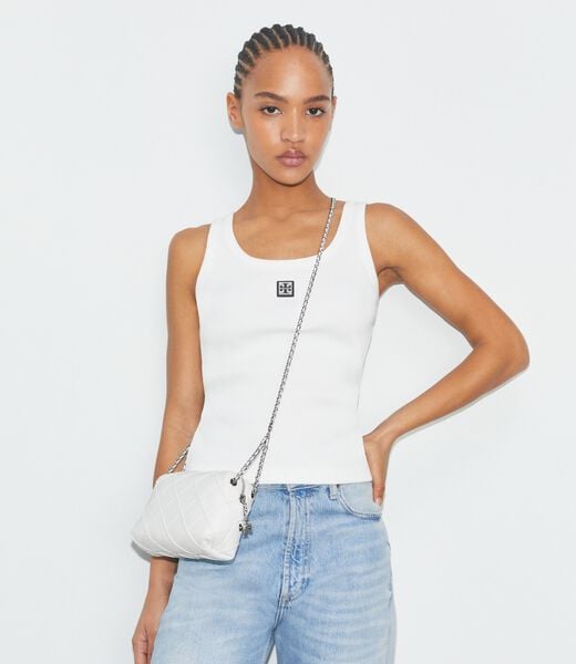 tory burch حقيبة كروس فليمنغ الناعمة