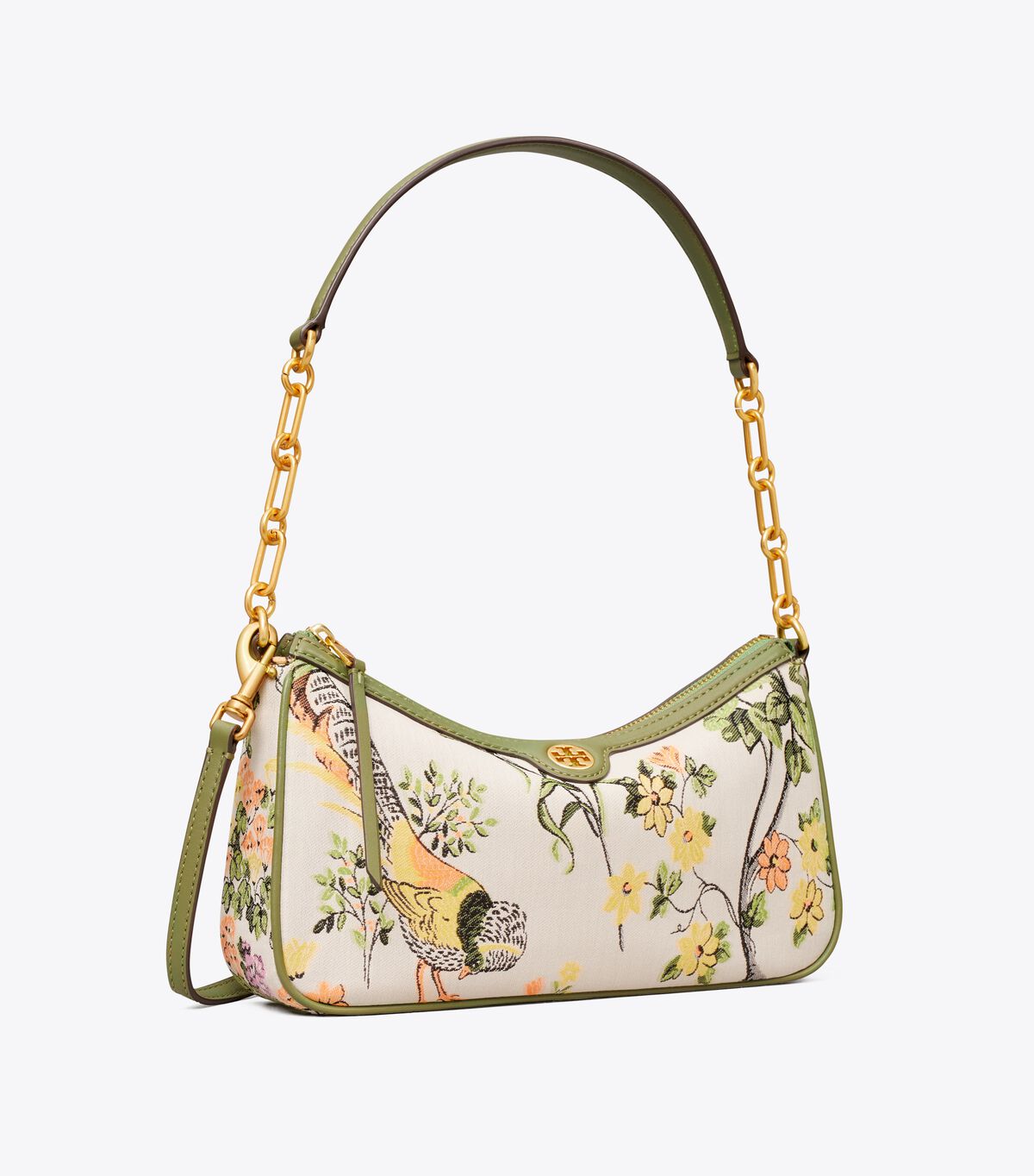 T Monogram Brocade Studio Bag