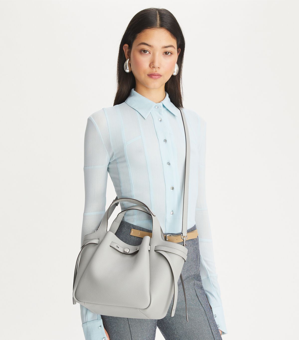 tory burch small romy tote