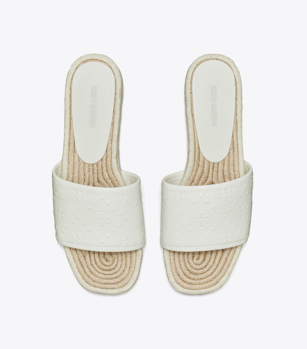 tory burch t monogram espadrille slide