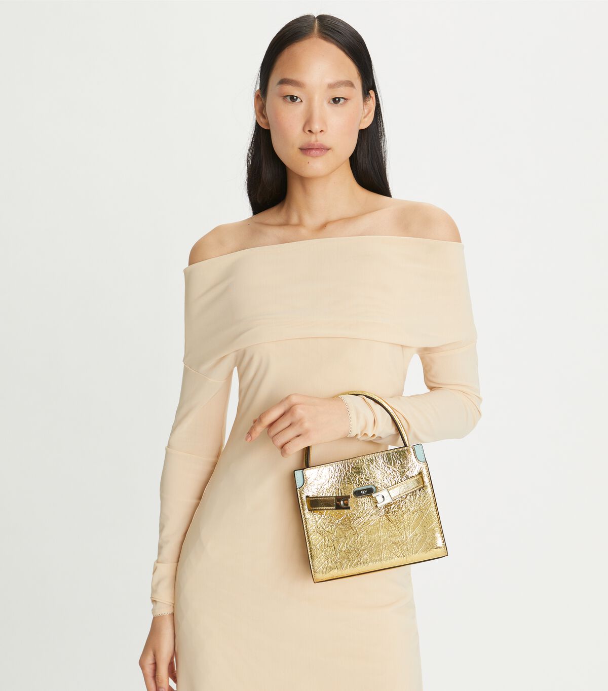 tory burch petite lee radziwill double bag