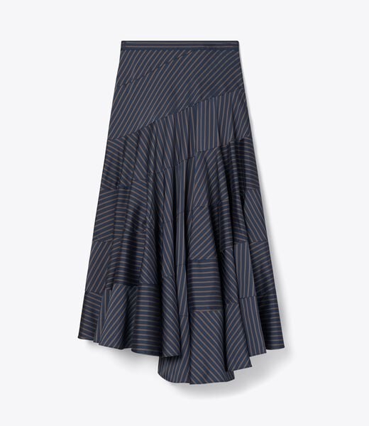 tory burch flared viscose skirt