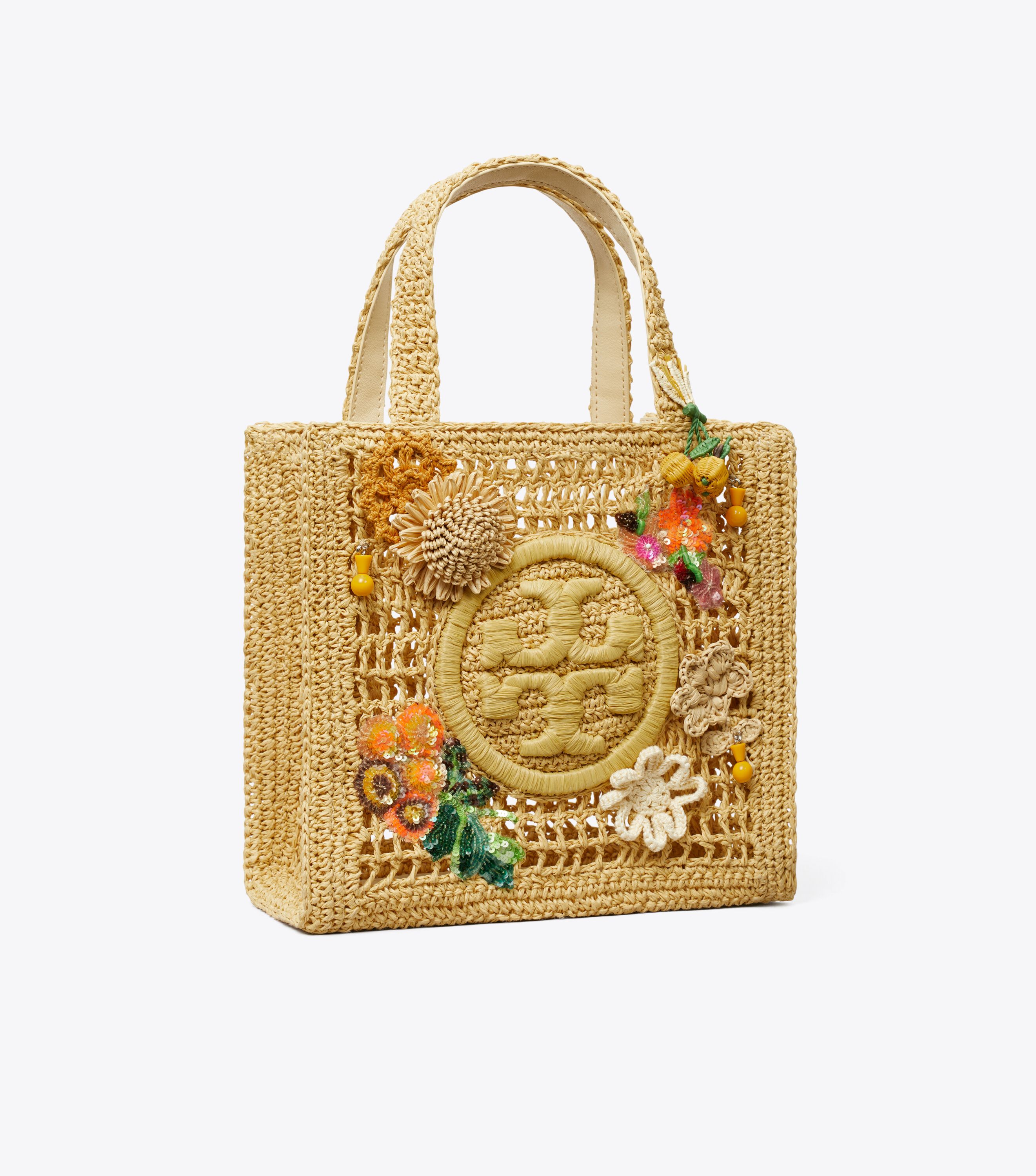 【Tory Burch】Ella Hand Crocheted Small Tote Small Ella Hand-Crocheted Tote: Women's Handbags | Tote Bags