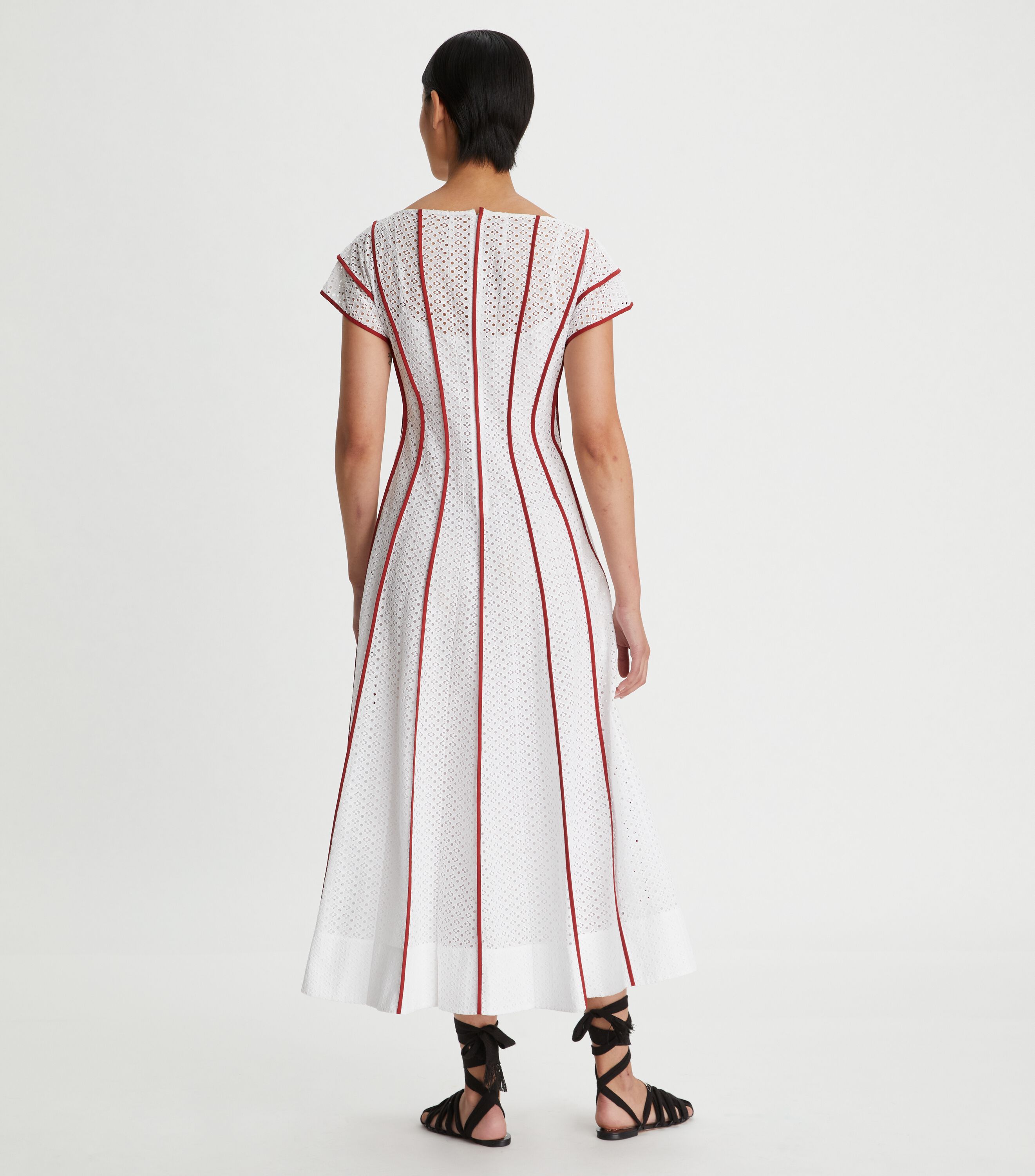 Honeycomb Eyelet Dress | Ready-To-Wear | Tory Burch