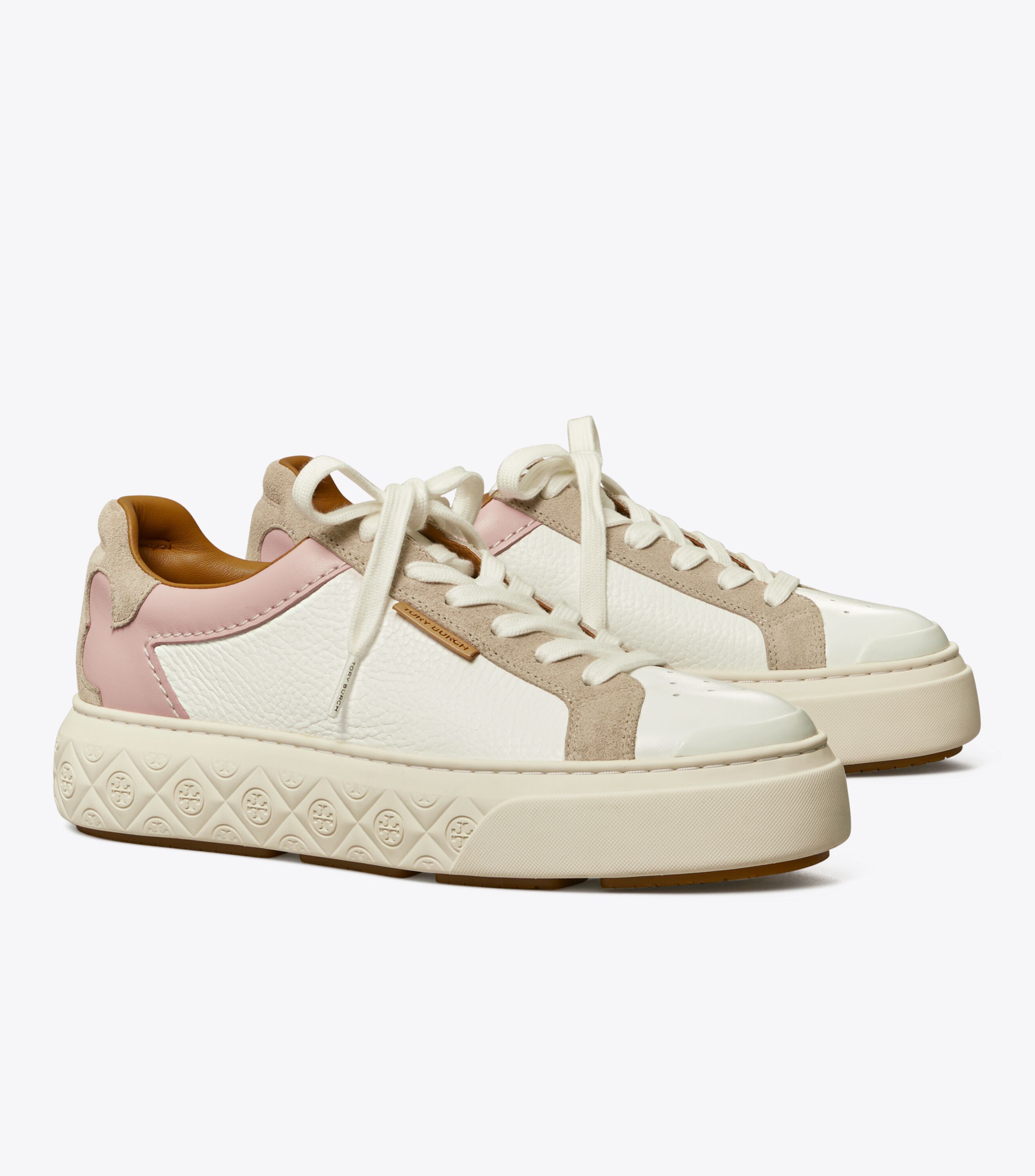 Ladybug Sneaker, New Ivory / Calcare / Rosa | Tory Burch KW