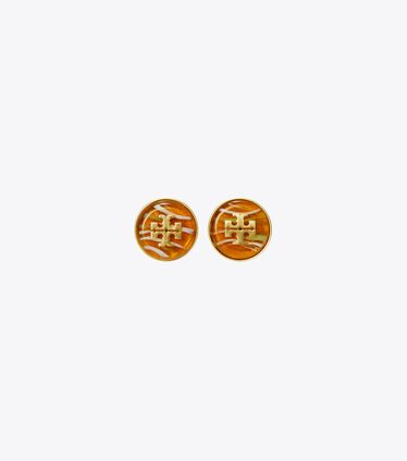 Roxanne Marble Stud Earring