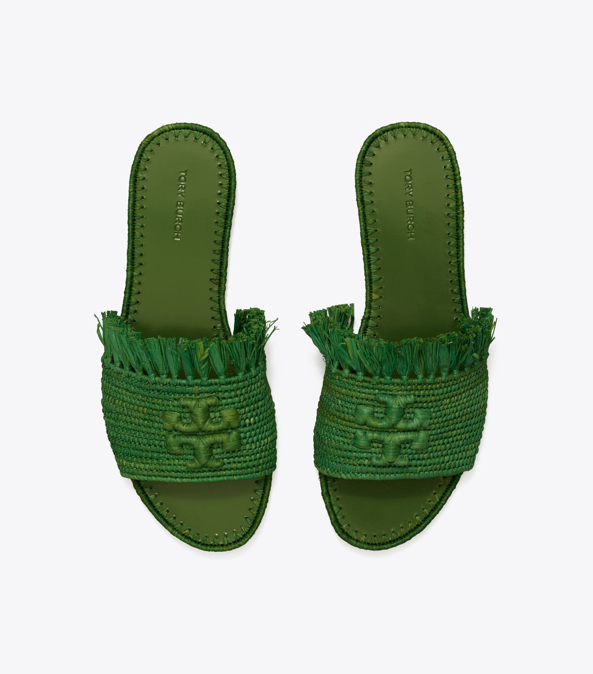 tory burch eleanor raffia slide