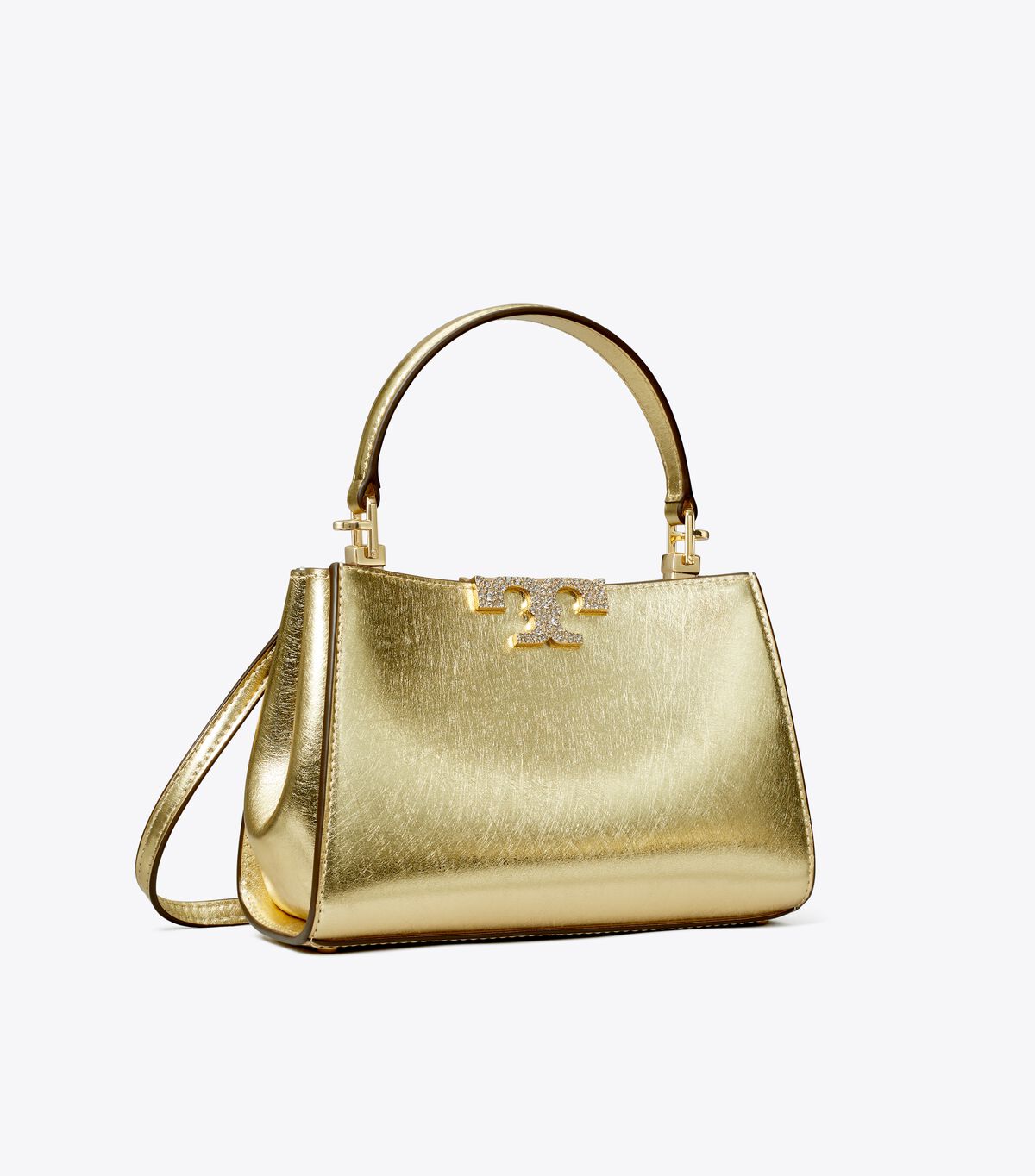 tory burch mini eleanor metallic satchel