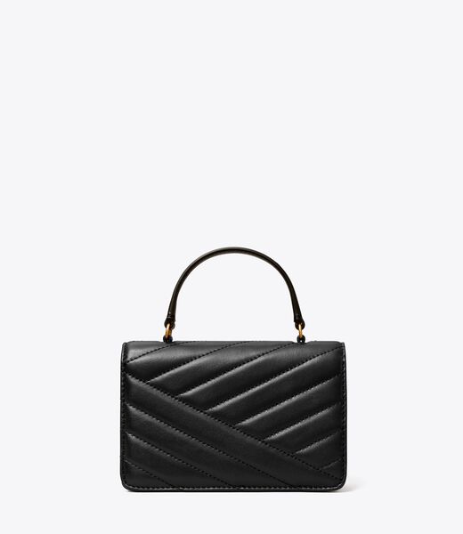 tory burch mini kira chevron top handle chain wallet