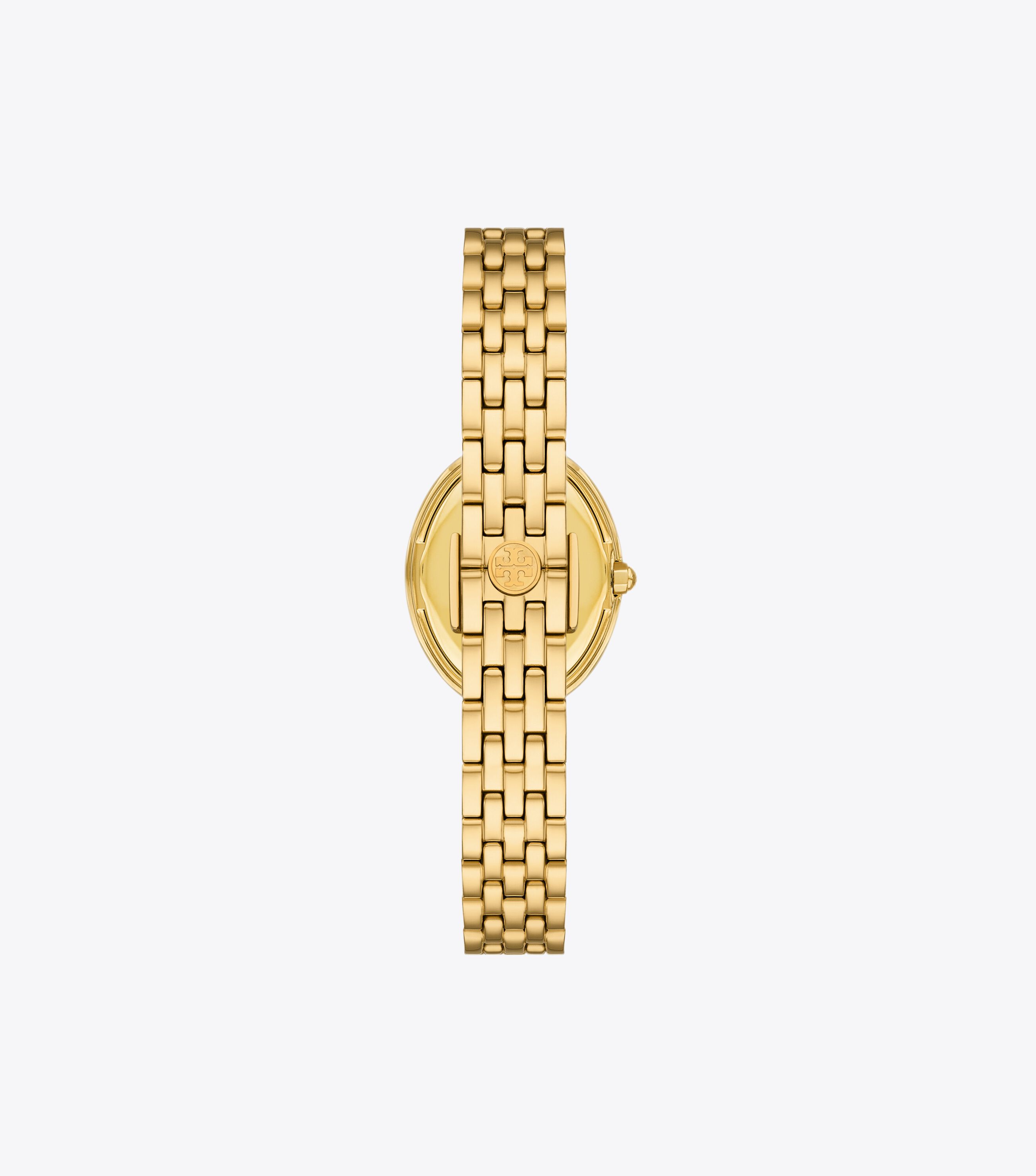 Oval Watch, Green-Tinted Mop/Stones/Gold | Tory Burch KW