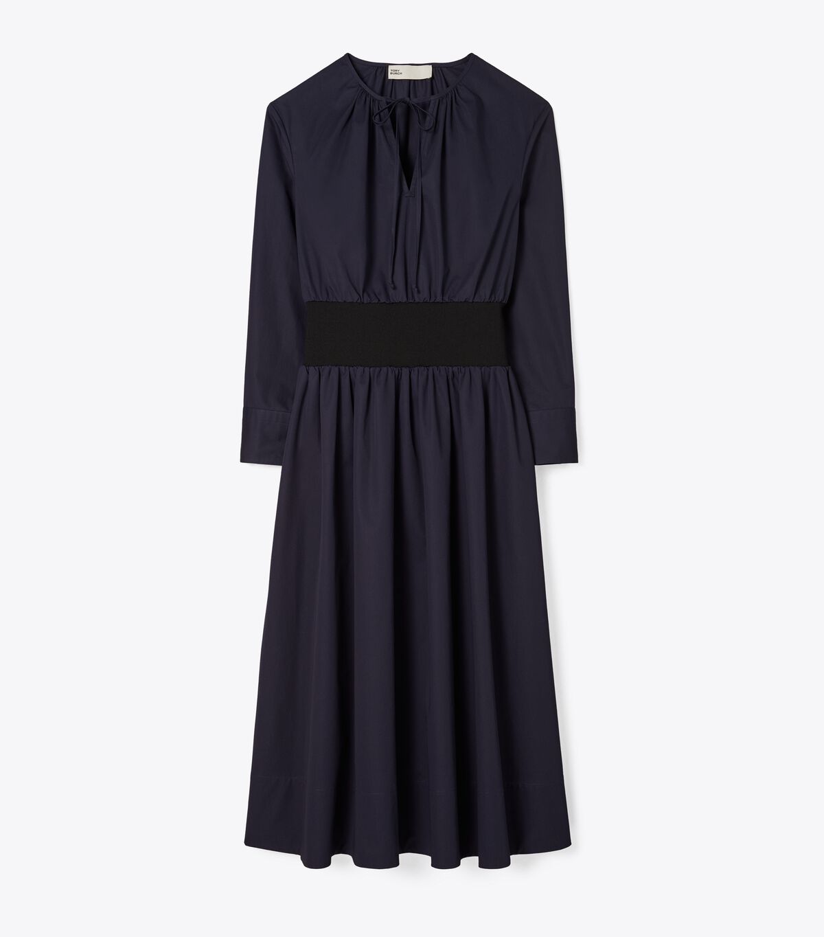tory burch poplin knit waist dress