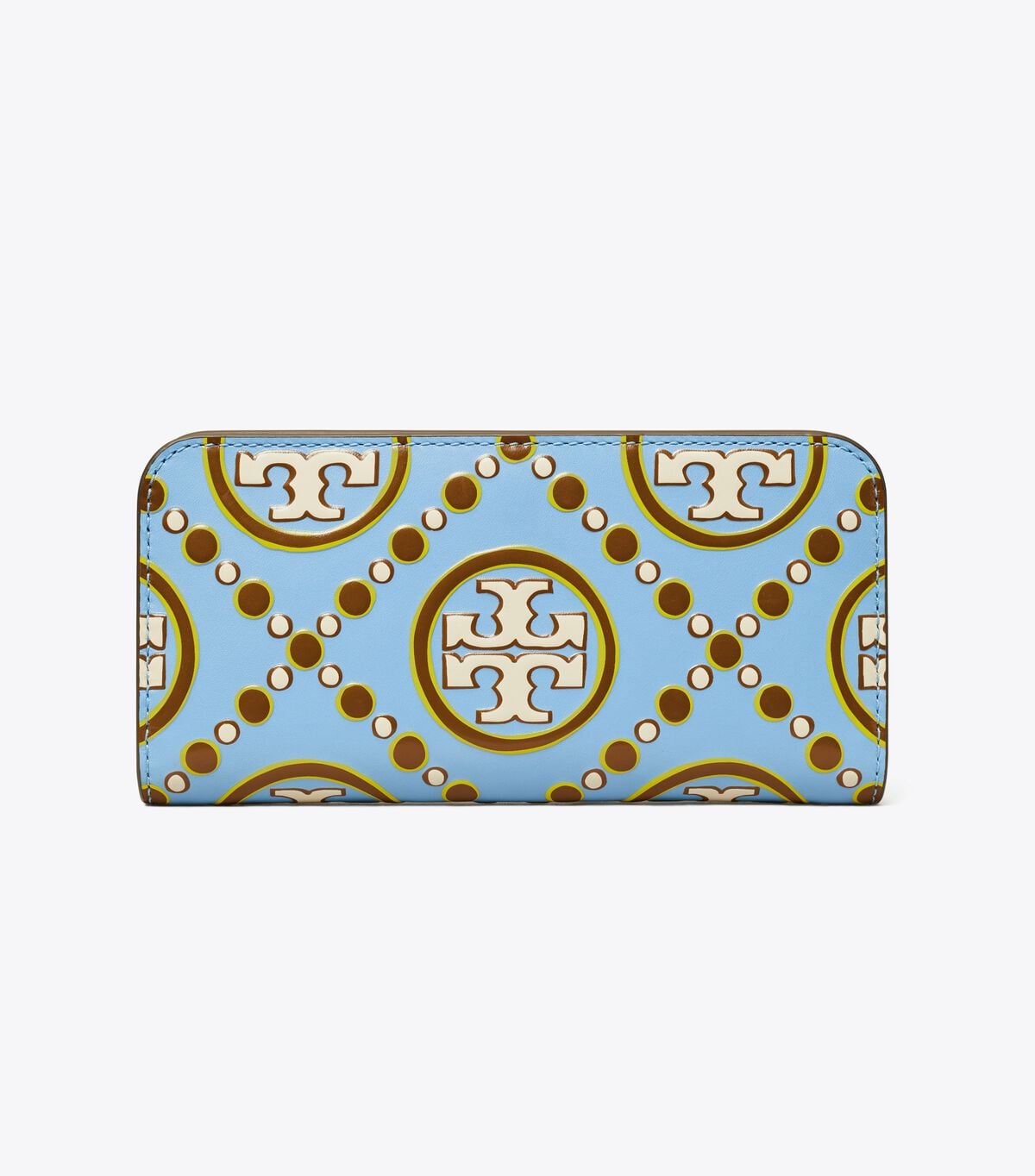 T Monogram Contrast Embossed Zip Slim Wallet tory burch t monogram contrast embossed zip slim wallet