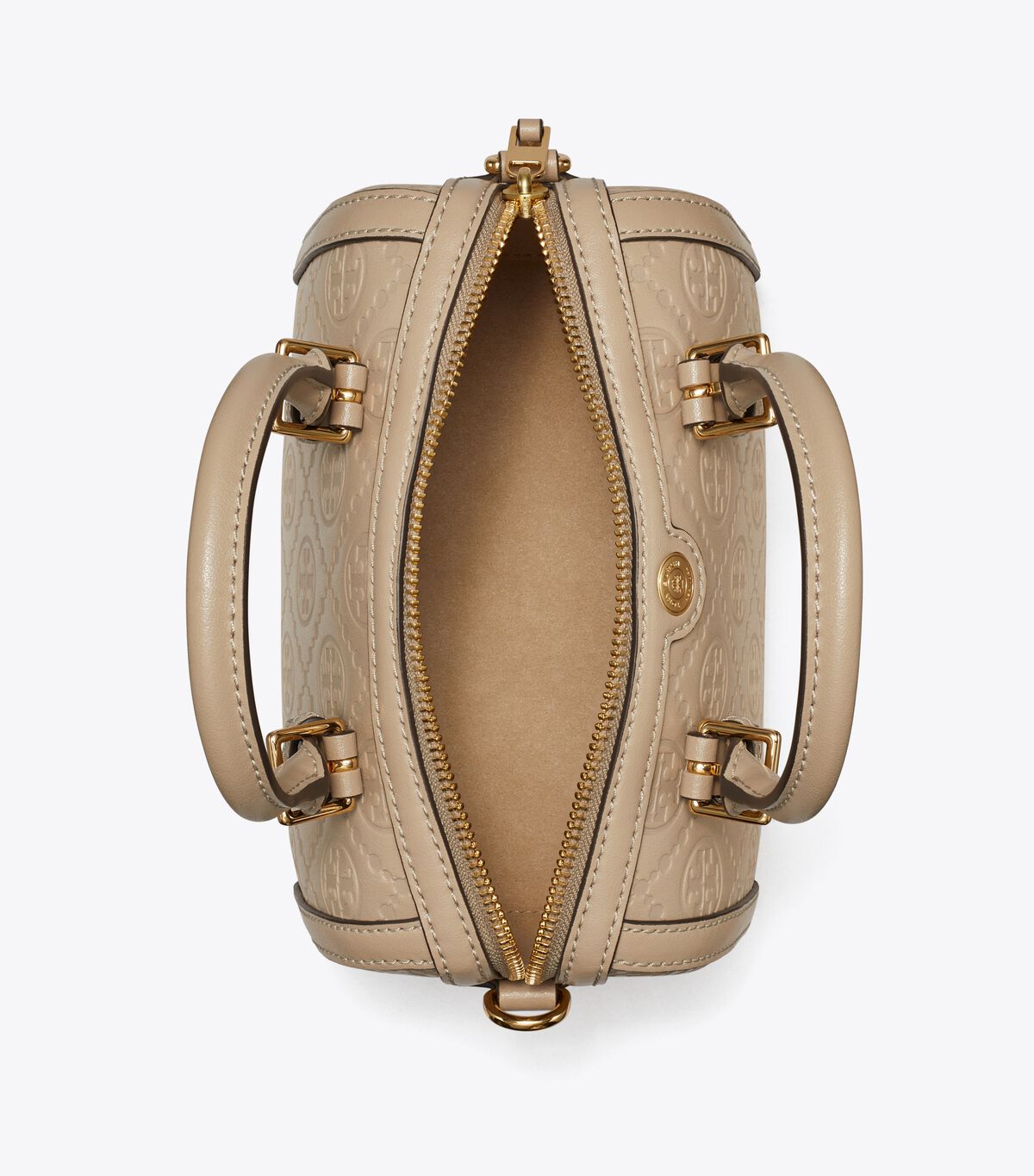 tory burch حقيبة تي مونوغرام الصغيرة من الجلد