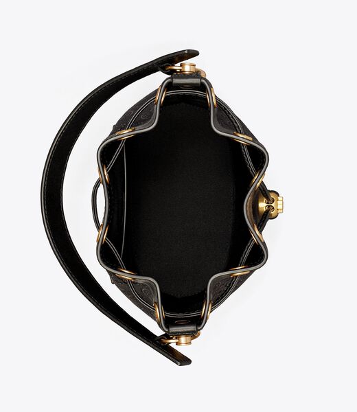 tory burch t monogram bucket bag