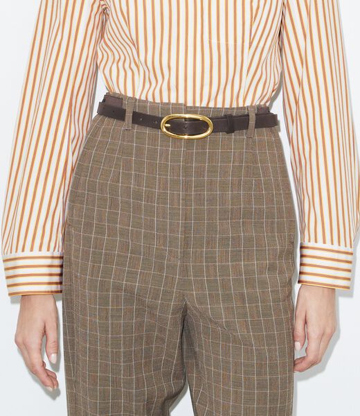 tory burch large pierced buckle belt
