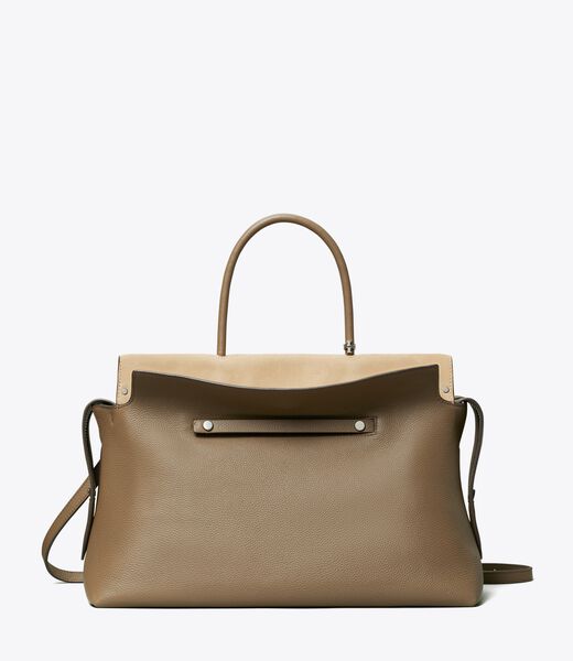 tory burch large mercer pebbled satchel