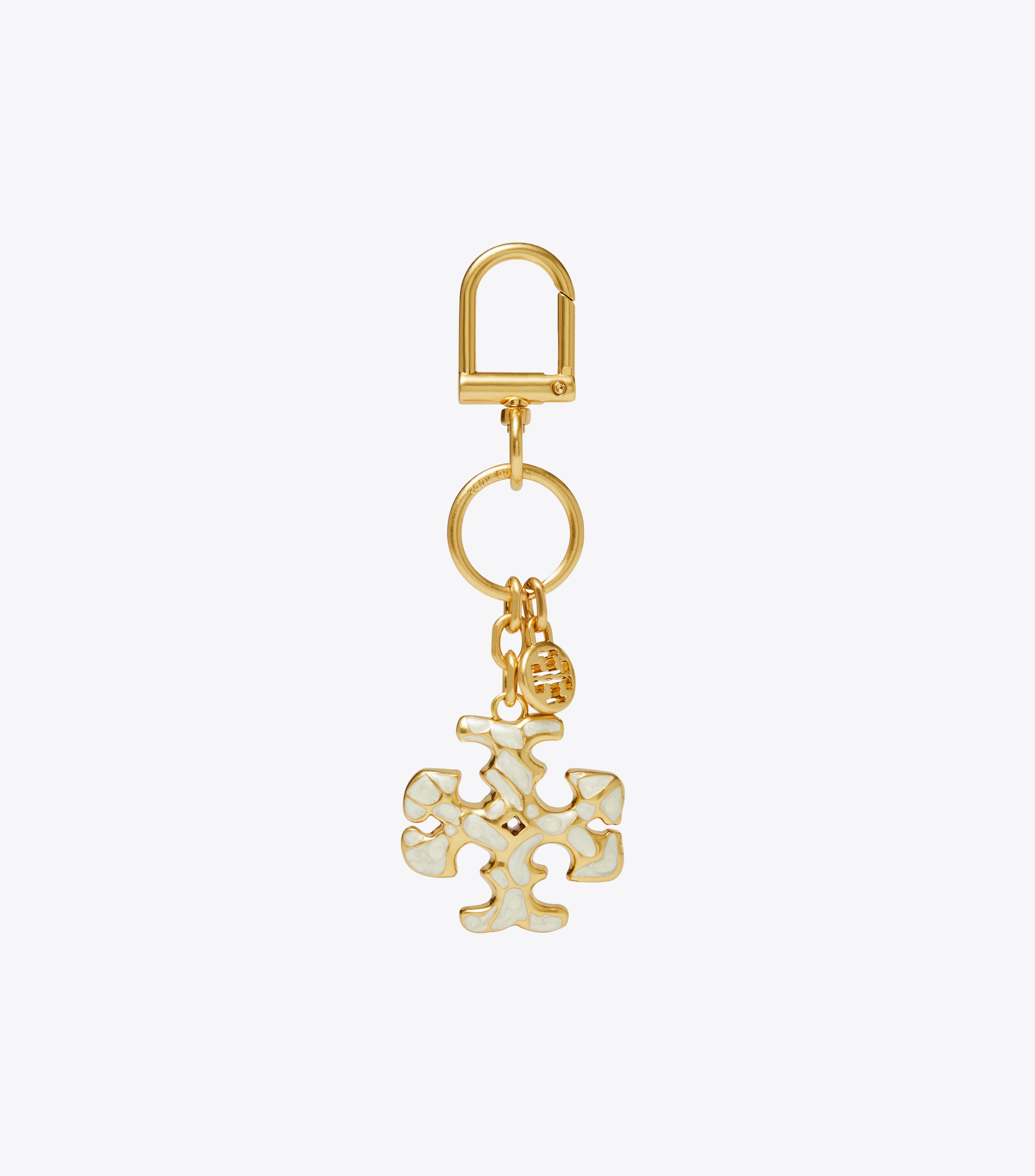 Tory Burch Kira Mosaic Pearl Key Ring Tory Burch KW