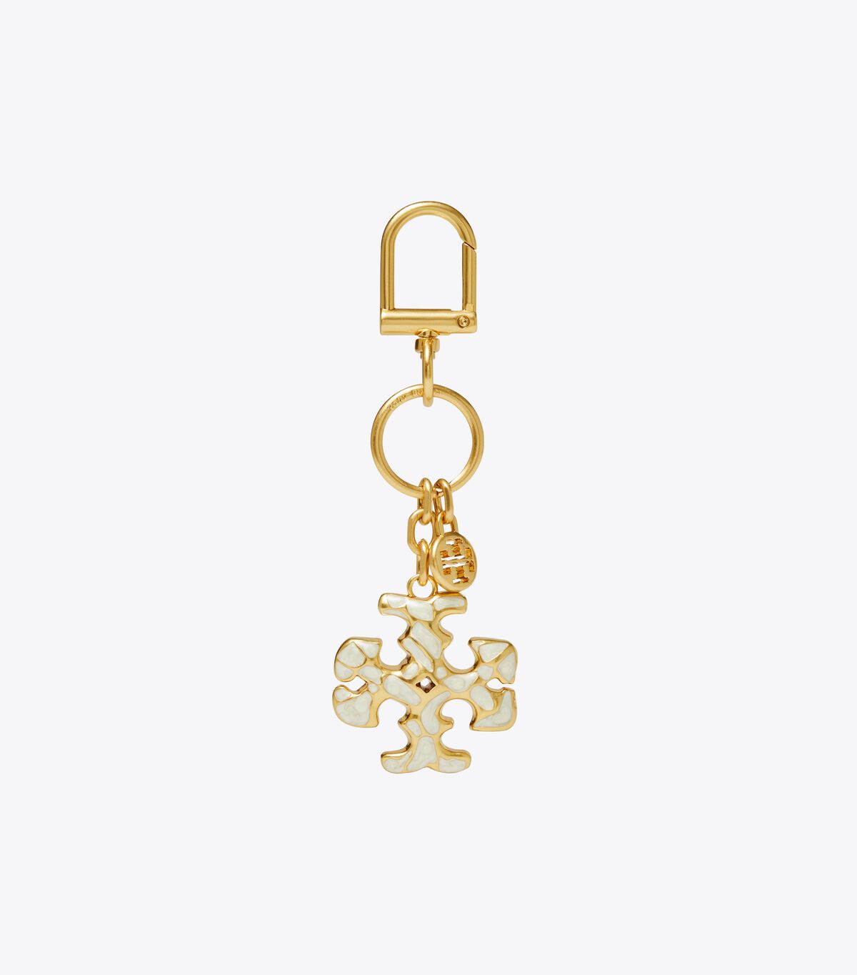 tory burch kira mosaic pearl key ring