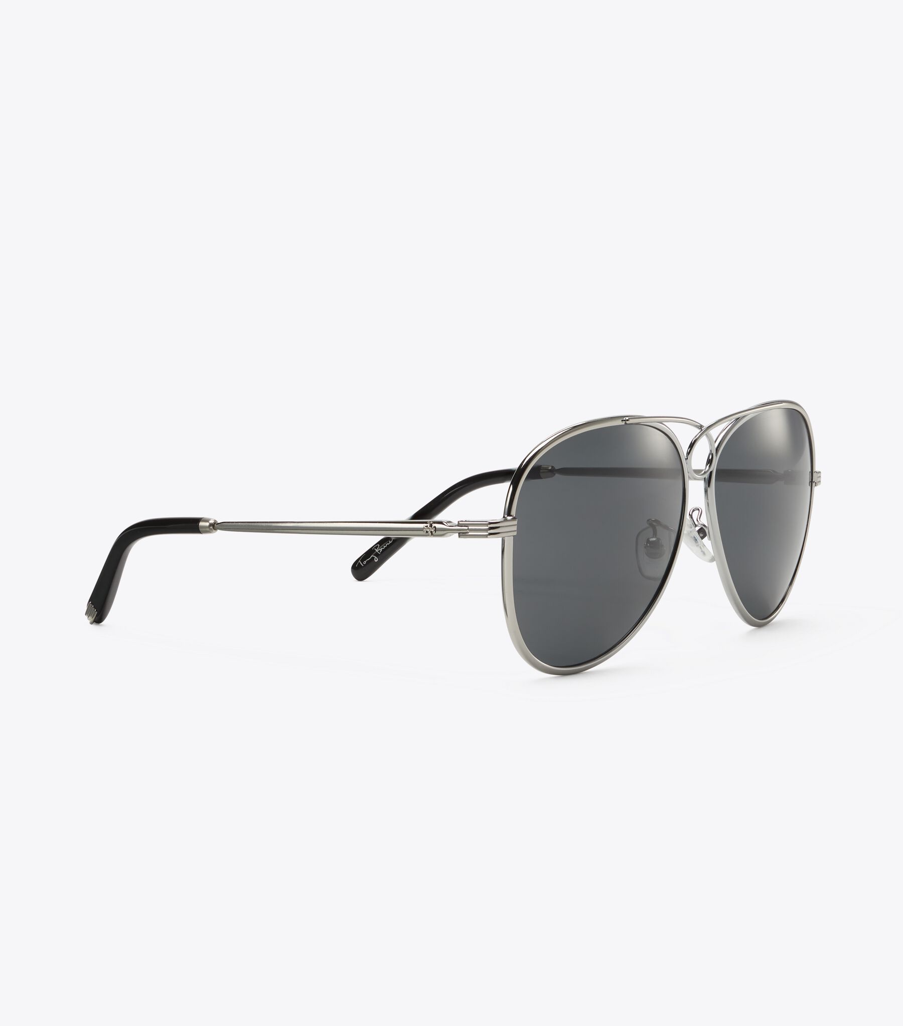 Gloria Pilot Sunglasses, Shiny Silver/Grey Gradient | Tory  display picture 3