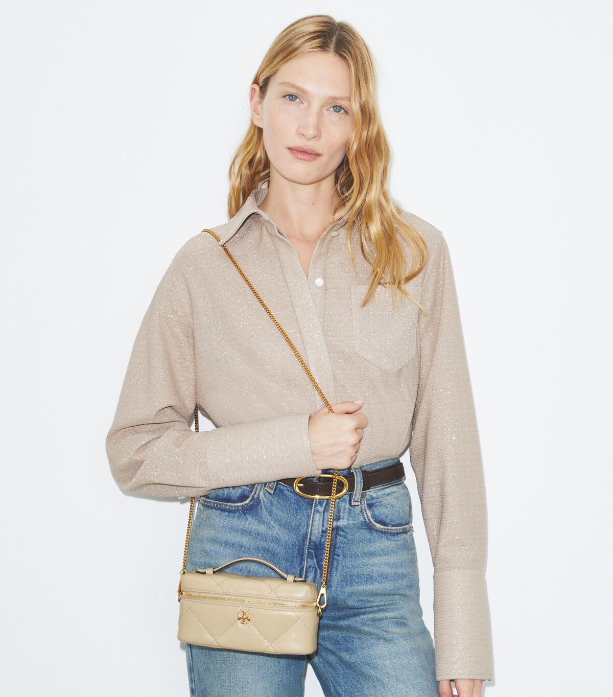 tory burch حقيبة مكياج كيرا الماسي من الشرق إلى الغرب