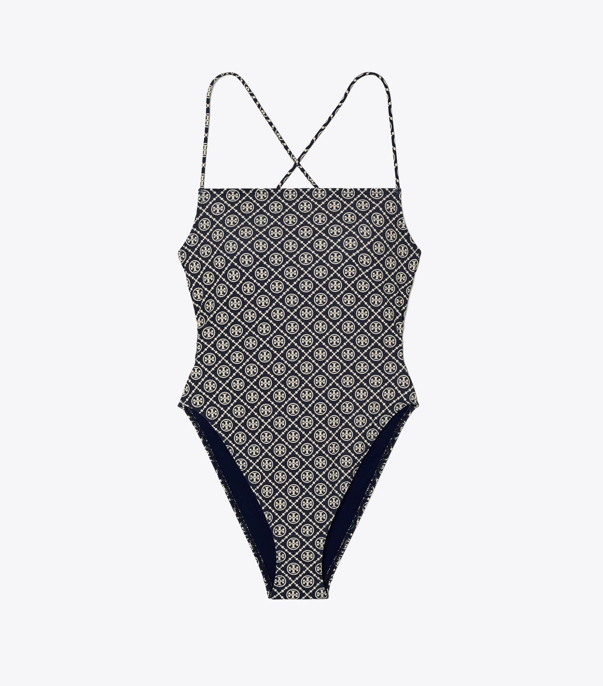Printed Tie-Back One-Piece Swimsuit