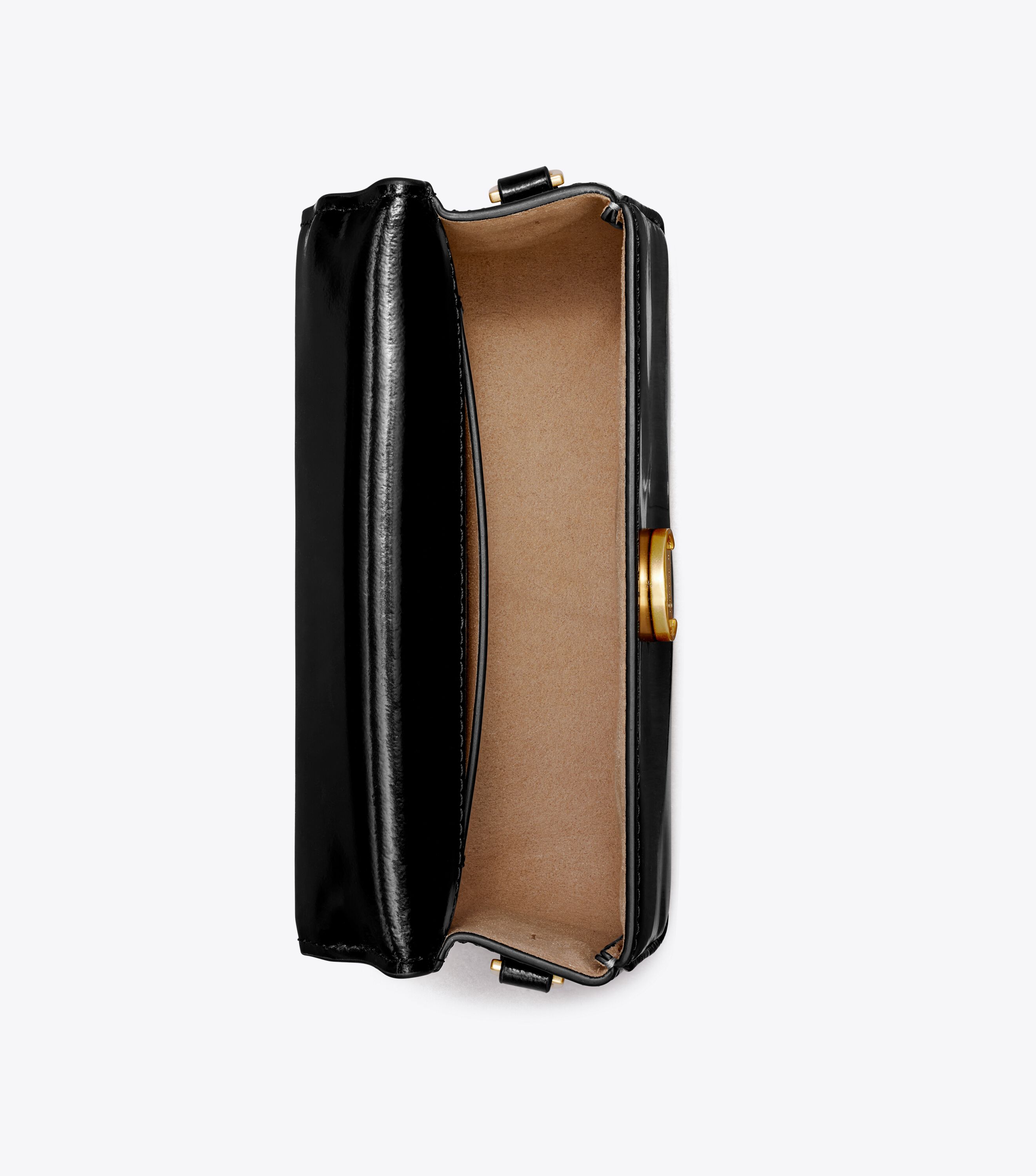 Small Robinson Spazzolato Top-Handle Bag, Black | Tory Burch KW