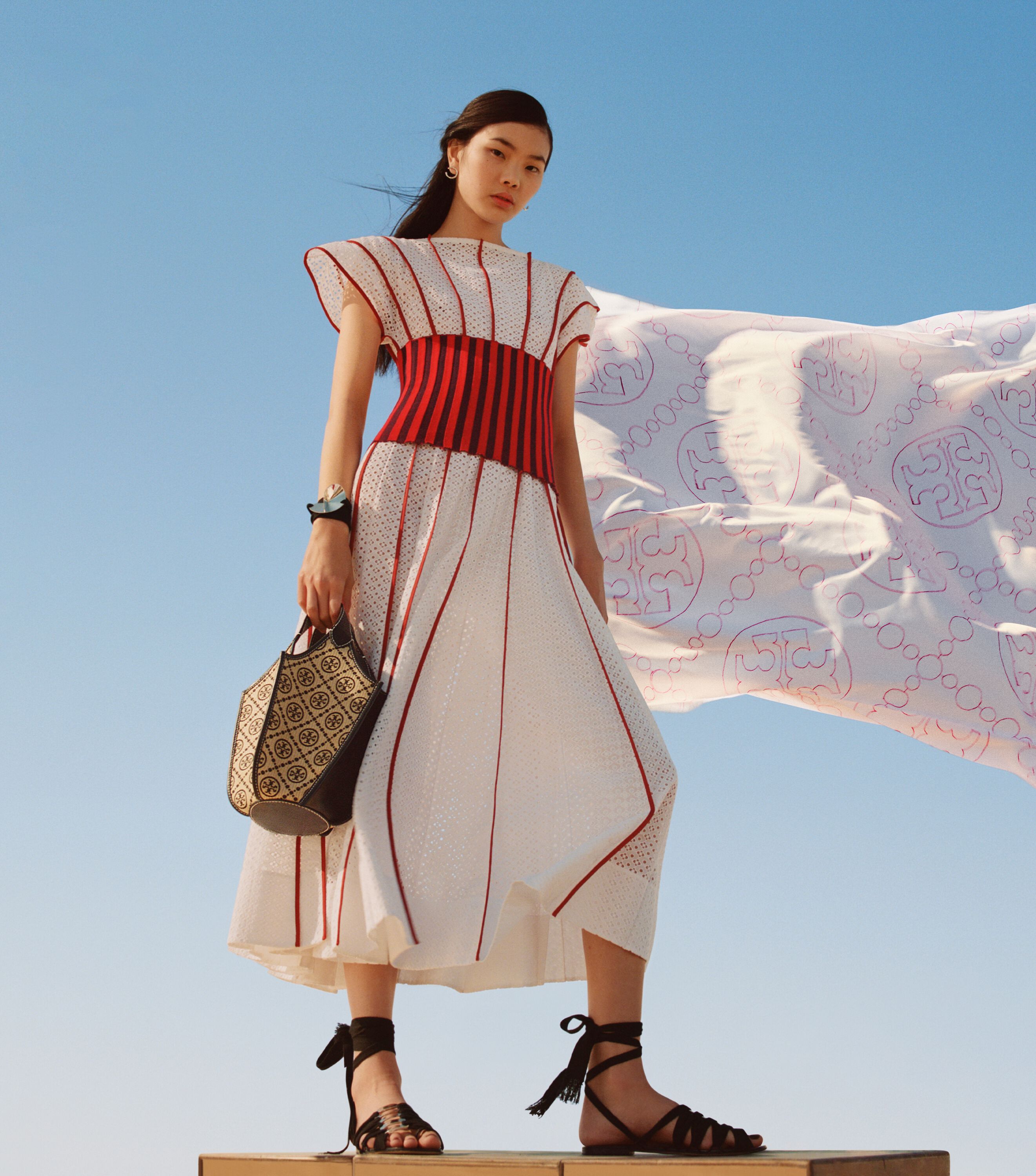 Honeycomb Eyelet Dress