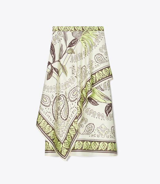 tory burch silk scarf wrap skirt