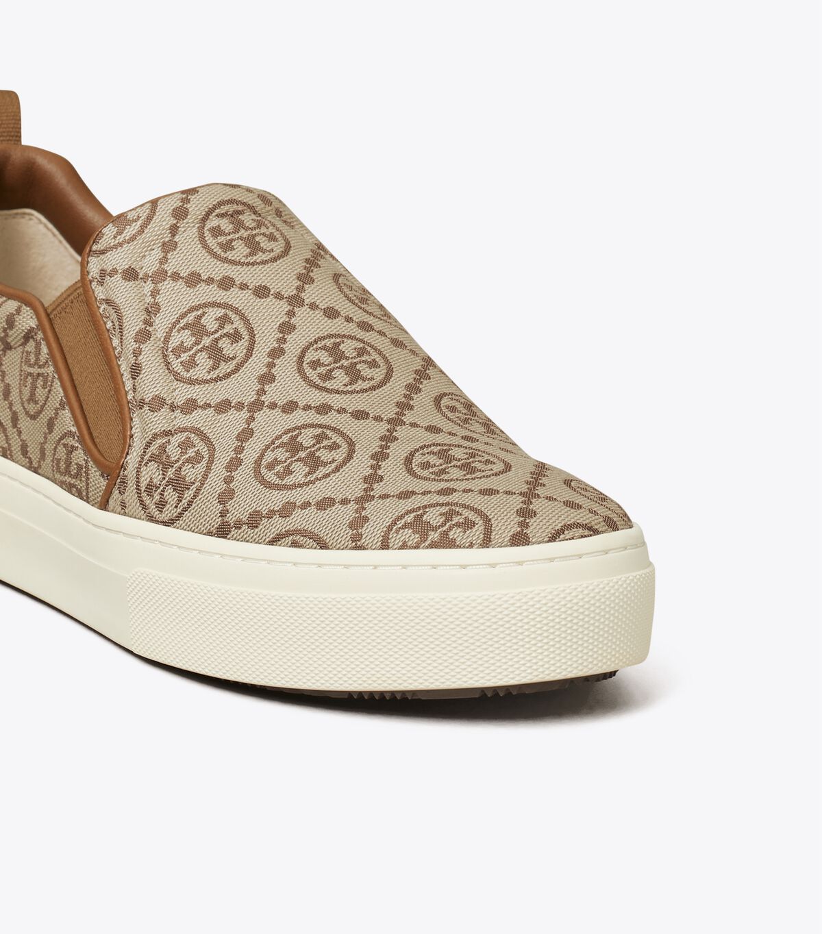 tory burch t monogram slip on sneaker