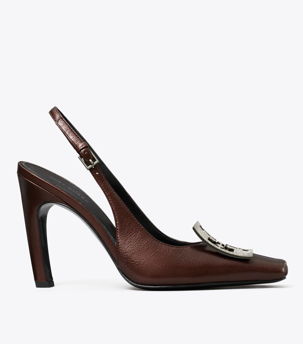 tory burch pav cut out logo heel