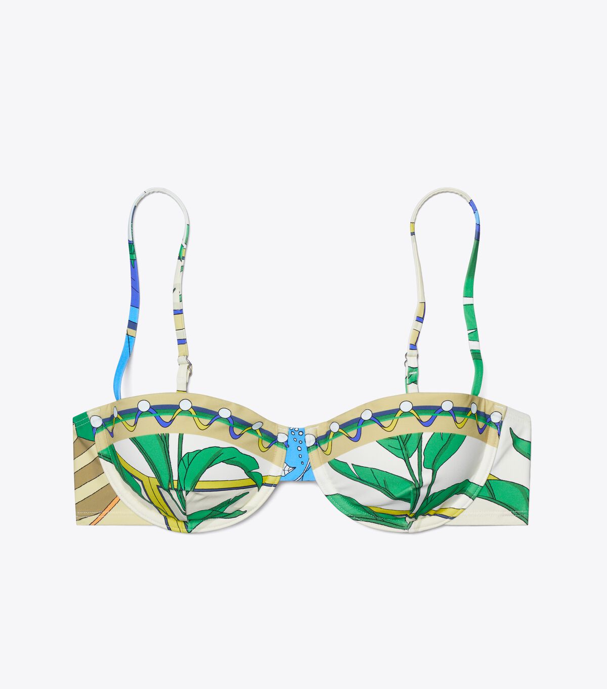 tory burch printed bikini top