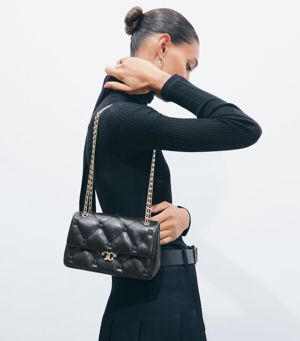 tory burch small bunny knot shoulder bag
