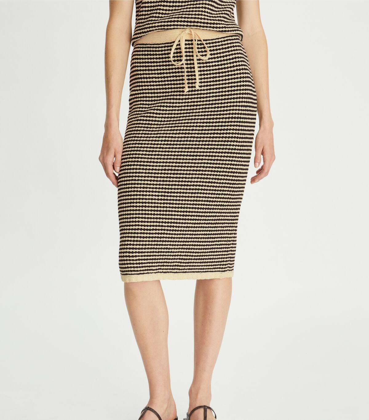 tory burch crochet skirt