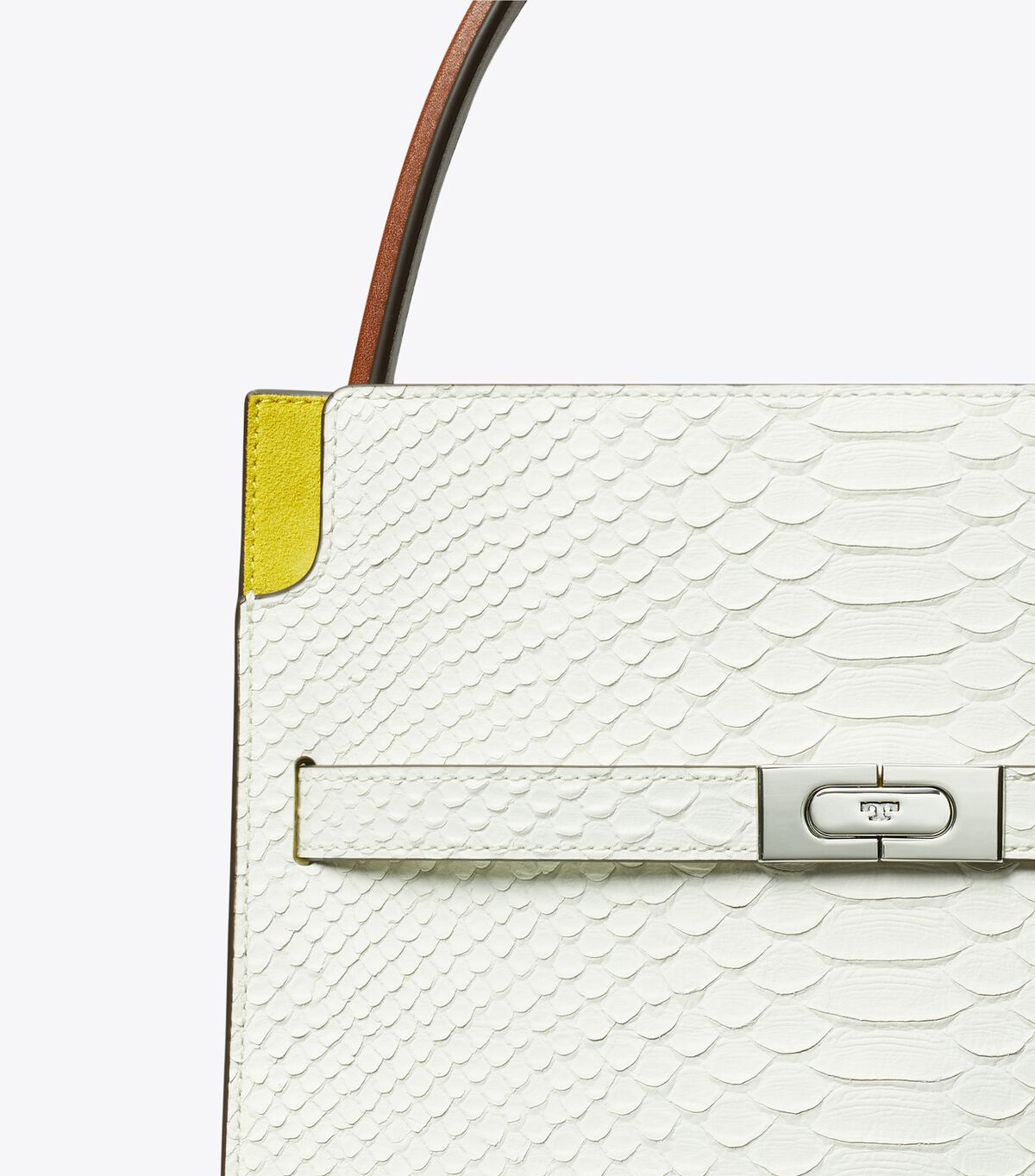 tory burch small lee radziwill snake embossed double bag