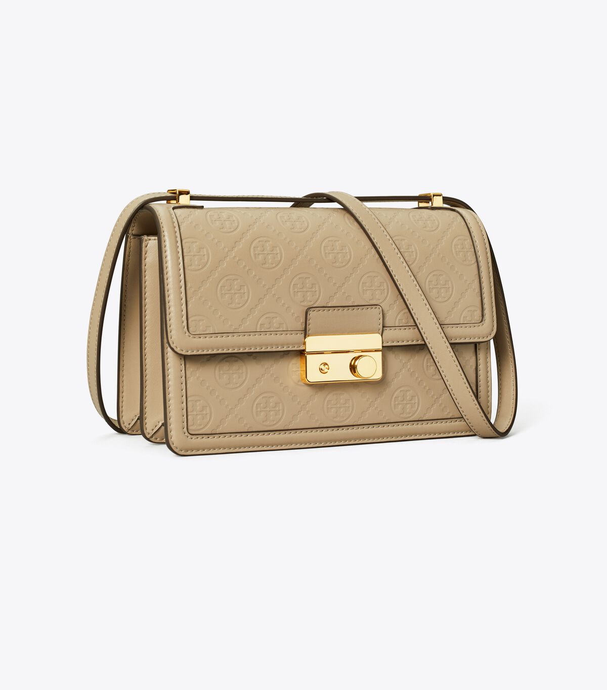 tory burch t monogram leather shoulder bag