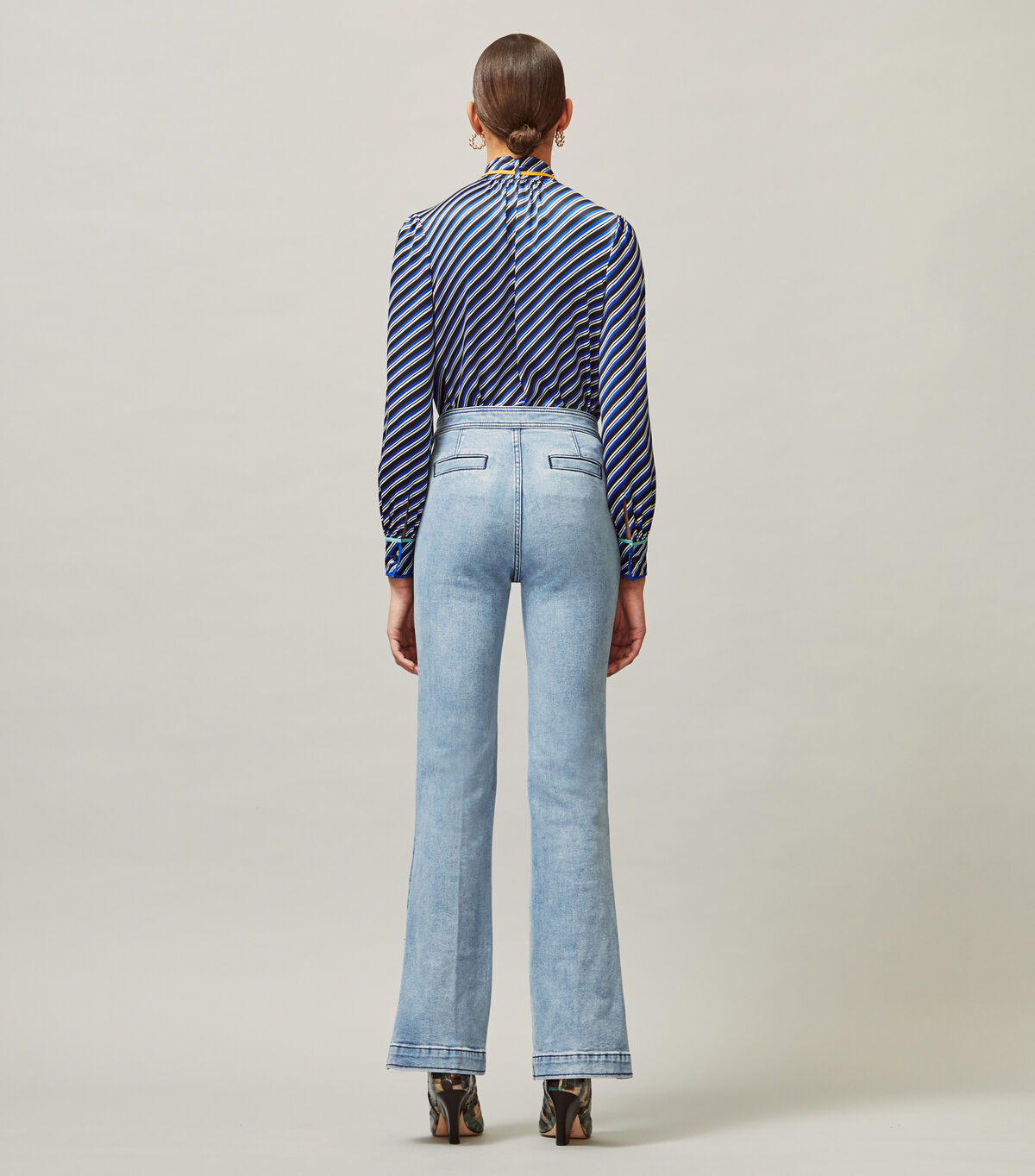 tory burch straight leg jean