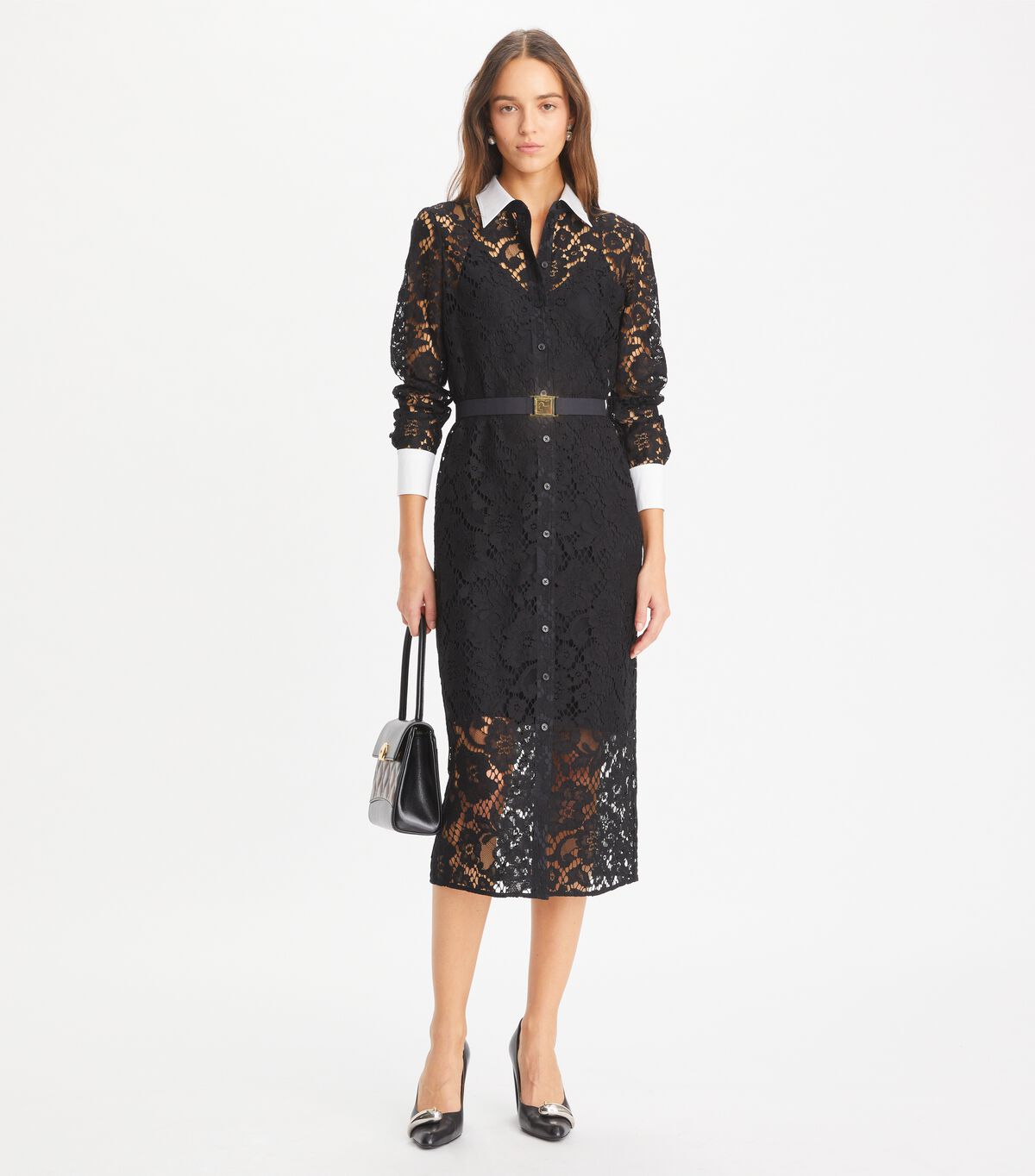 tory burch lace shirtdress