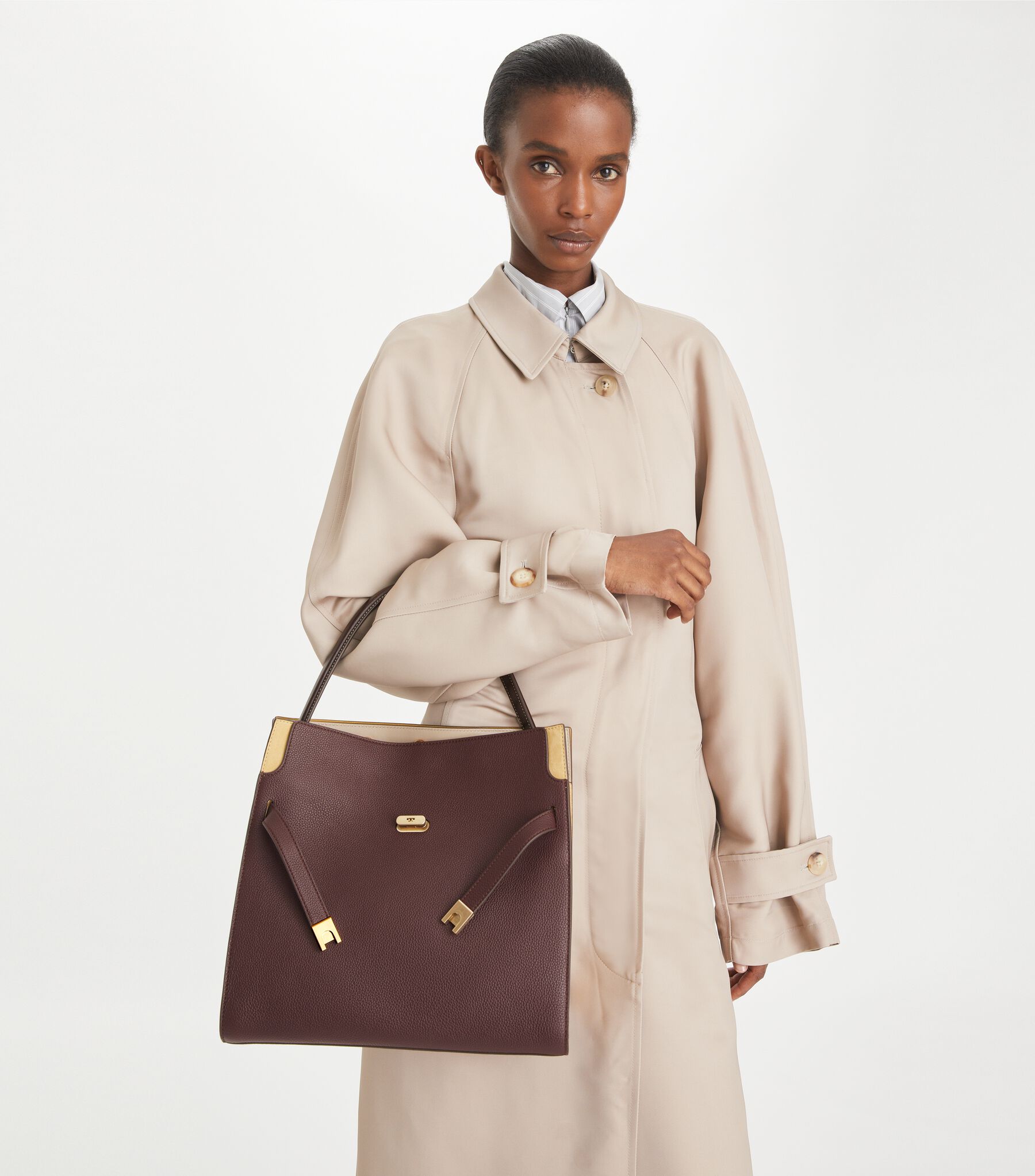 Lee Radziwill Double Bag, Beetle Berry | Tory Burch KW